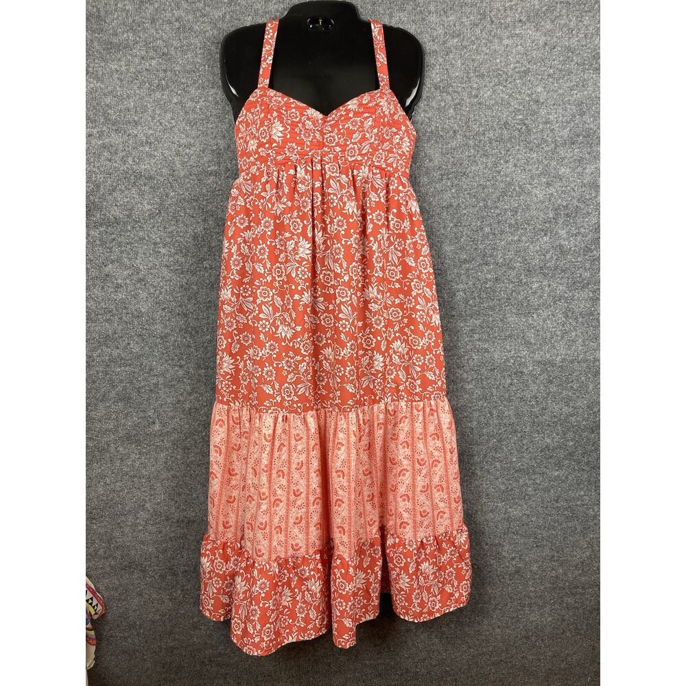 Land Of the Free Maxi multi layered floral dress Size Small Vacation Beach - Picture 1 of 12